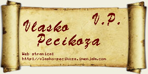 Vlaško Pecikoza vizit kartica